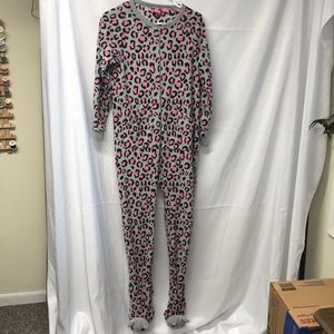 KatNap animal Print Footie Pajamas